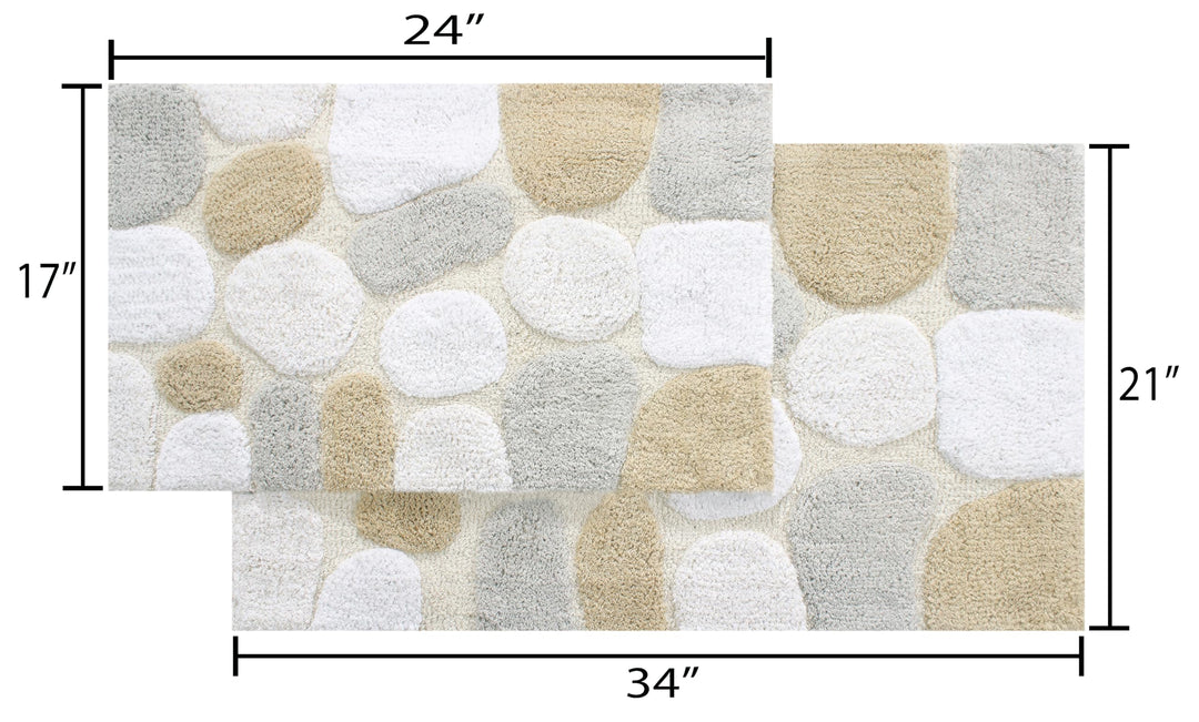 Chesapeake Pebbles 2pc Bath Rug Set