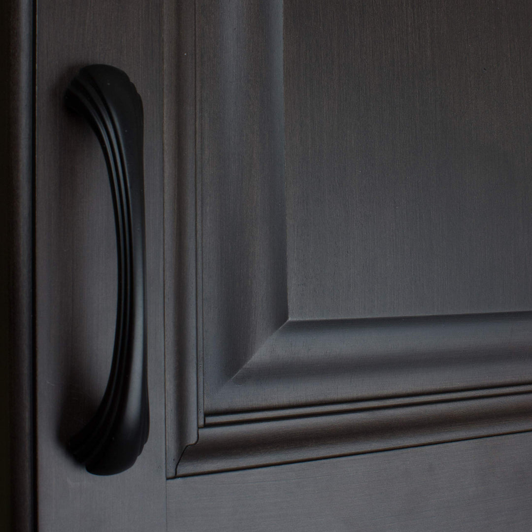 GlideRite Hardware 4048-MB-25 Shell Series Cabinet Pull 25 Pack Matte Black - Diamond Home USA