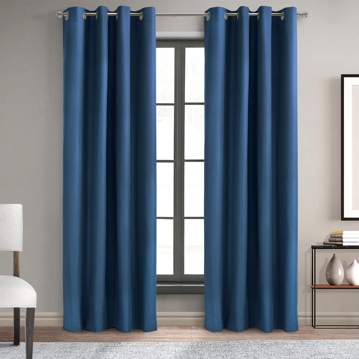 Thermalogic Alpine Blackout Grommet Curtain Panel 52 x 63 in Navy 52" x 63" - Navy