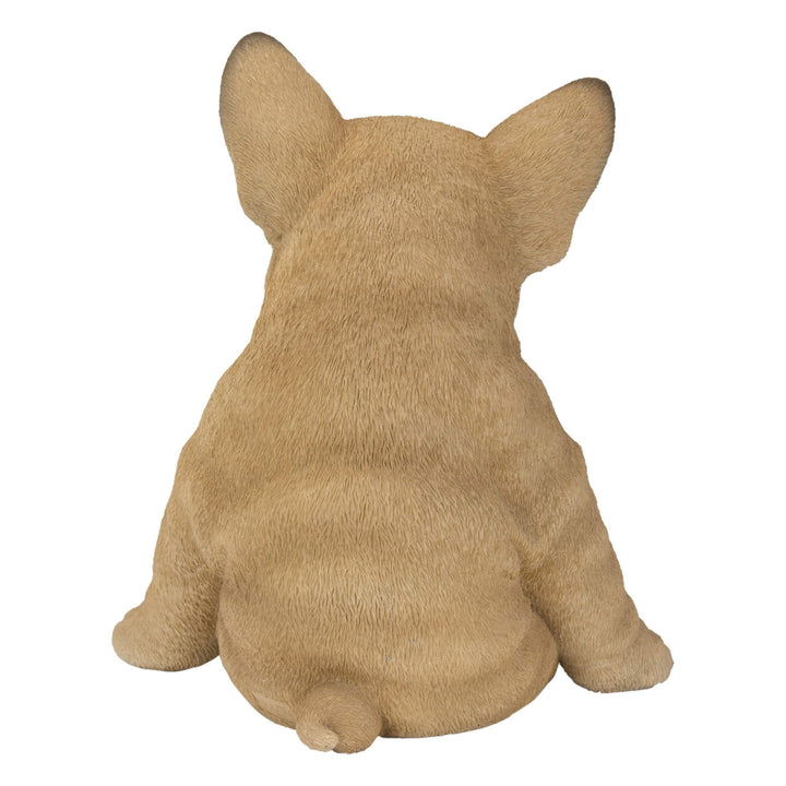 Sitting Sleepy French Bulldog Puppy Statue Brown Polyresin Medium - Diamond Home USA
