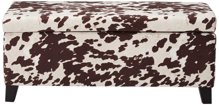 Christopher Knight Home Breanna Storage Ottoman Bench Milk Cow Print - Diamond Home USA
