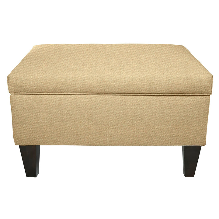 MJL Furniture Brooklyn wson-7 Upholstered Square-Legged Box Storage Ottoman