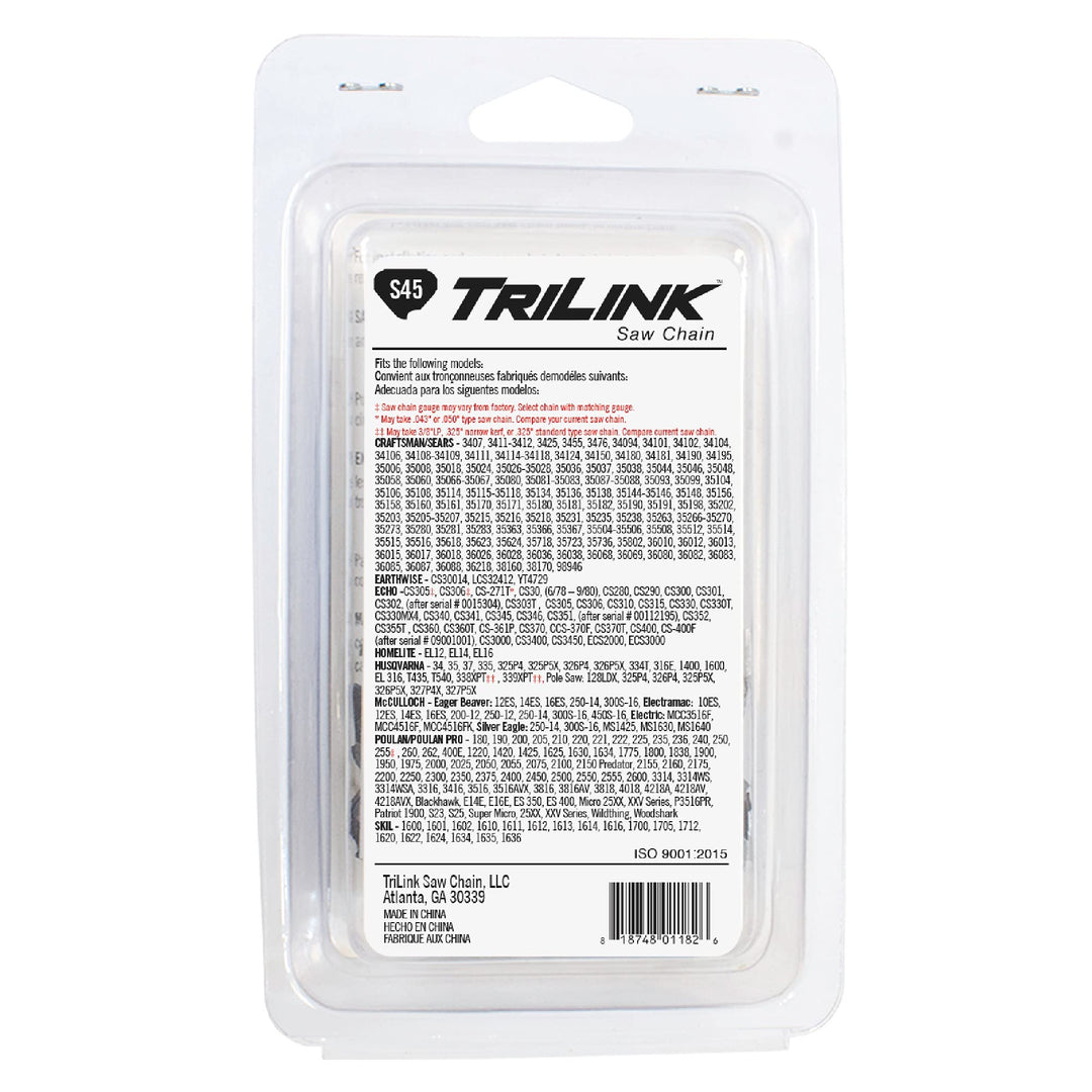 Trilink Saw Chain CL15045TL CP-5 S45 CL 12" Chain - Diamond Home USA