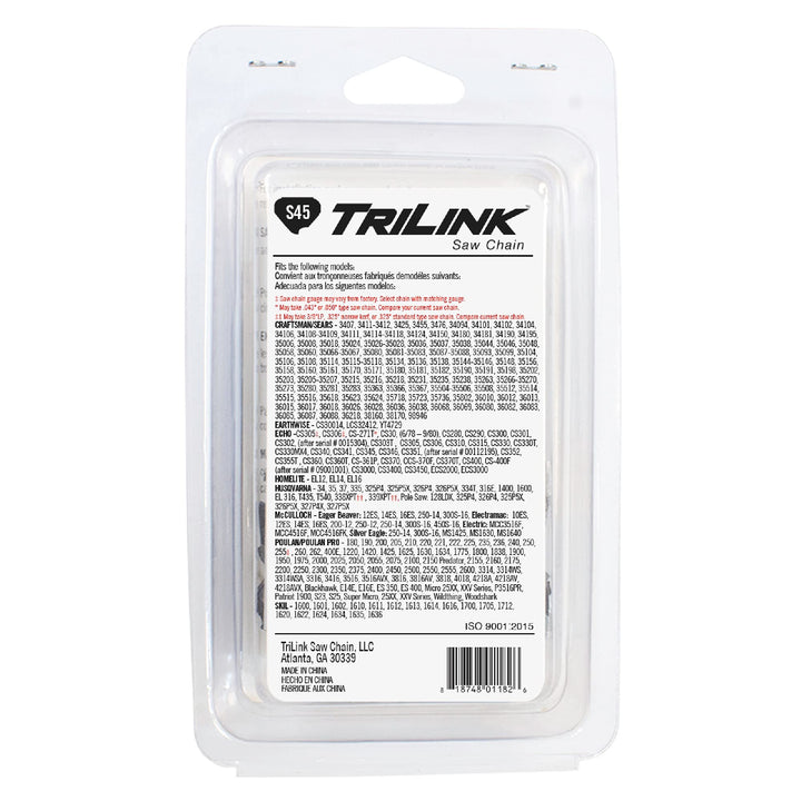 Trilink Saw Chain CL15045TL CP-5 S45 CL 12" Chain - Diamond Home USA