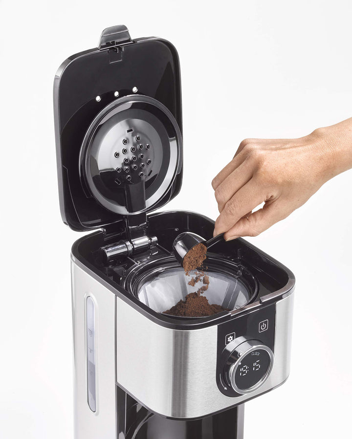 Caso Design Hot Brew 10 cup Coffee Maker 11858 stainless small - Diamond Home USA