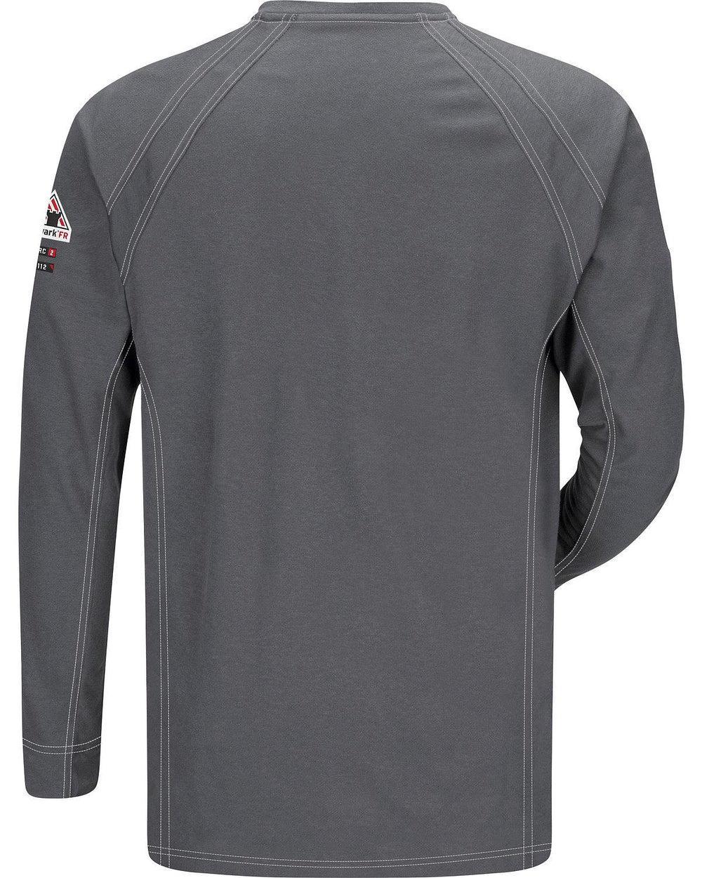 Bulwark Men's IQ Series Long Sleeve Comfort Knit Henley Charcoal 2X-Large/Tall - Diamond Home USA