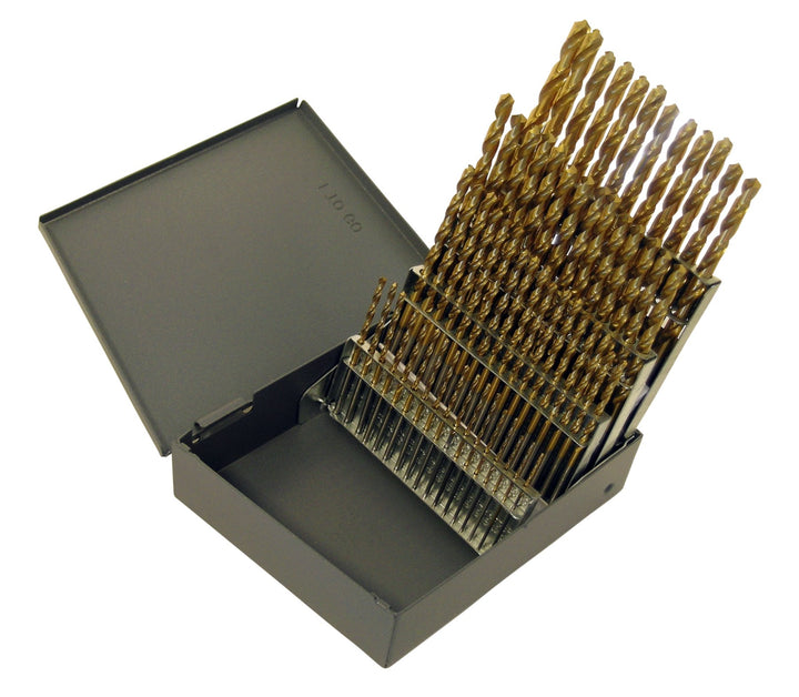 Chicago Latrobe 150T Series High-Speed Steel Jobber Length Drill Bit Set With