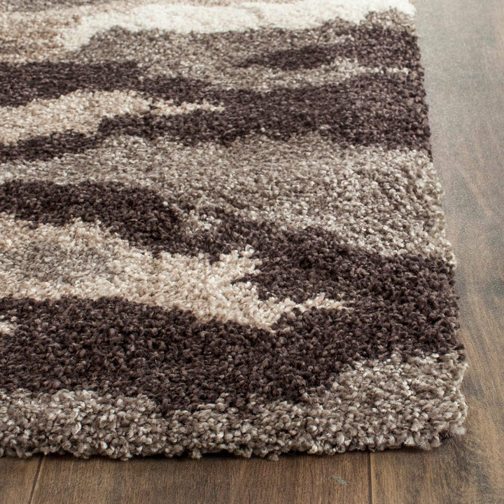 Brown Beige Camo Rug Grey Runner Carpet Camouflage Rugged Carpeting Living - Diamond Home USA