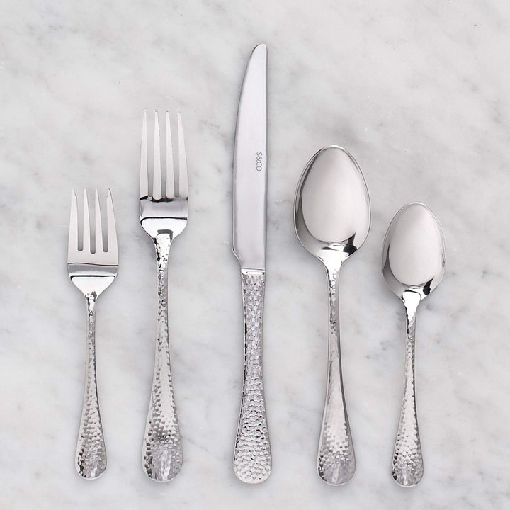 Flatware Stainless Steel 60pc Set Chicago 9" X 0'5" Modern Contemporary - Diamond Home USA