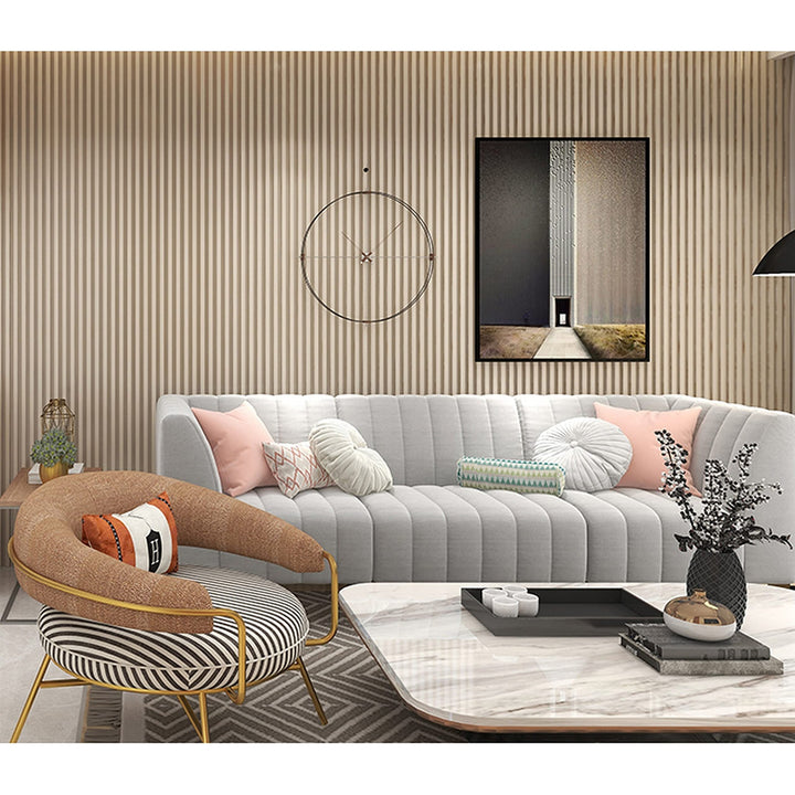 93 in. X 6 in 0.8 Solid Wood Wall Siding Board (Set of 3pc) 3pc+1pc Endtrim - Diamond Home USA