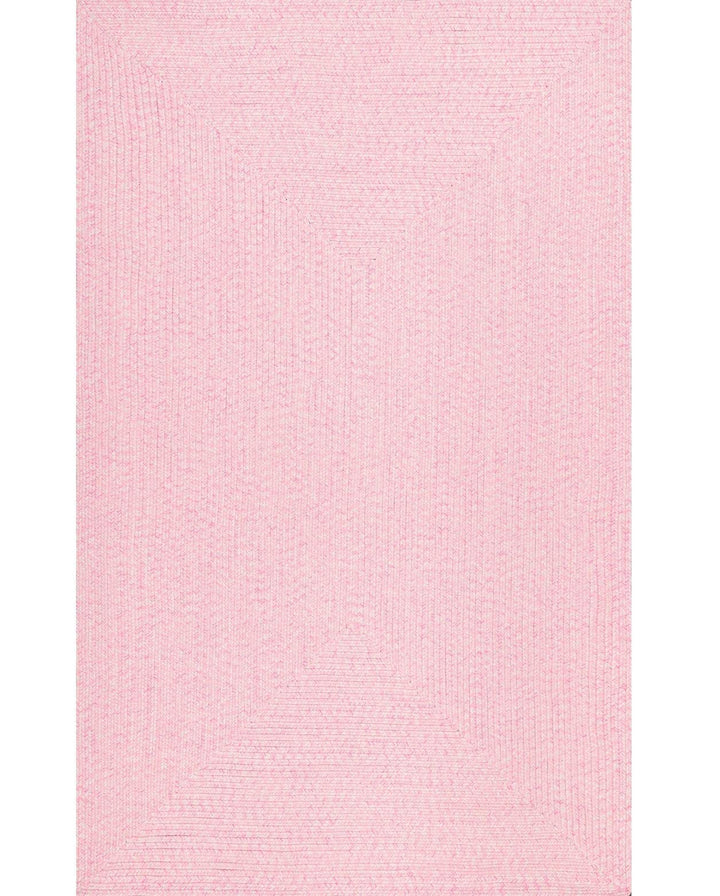 Rowan Handmade Braided Area Rug Hand-Woven Mid-Century Modern Casual Style (3 3' x 5' - Pink