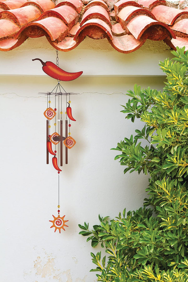Sunset Vista Designs Southwest Collection - Large Rustic Metal Wind Chime - Diamond Home USA