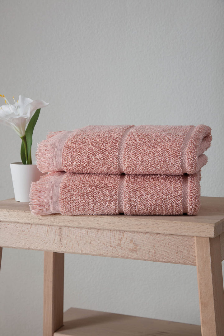 Ozan Premium Home 100% Turkish Cotton Towel Sets Highlighted with Tassel for Pink - Diamond Home USA