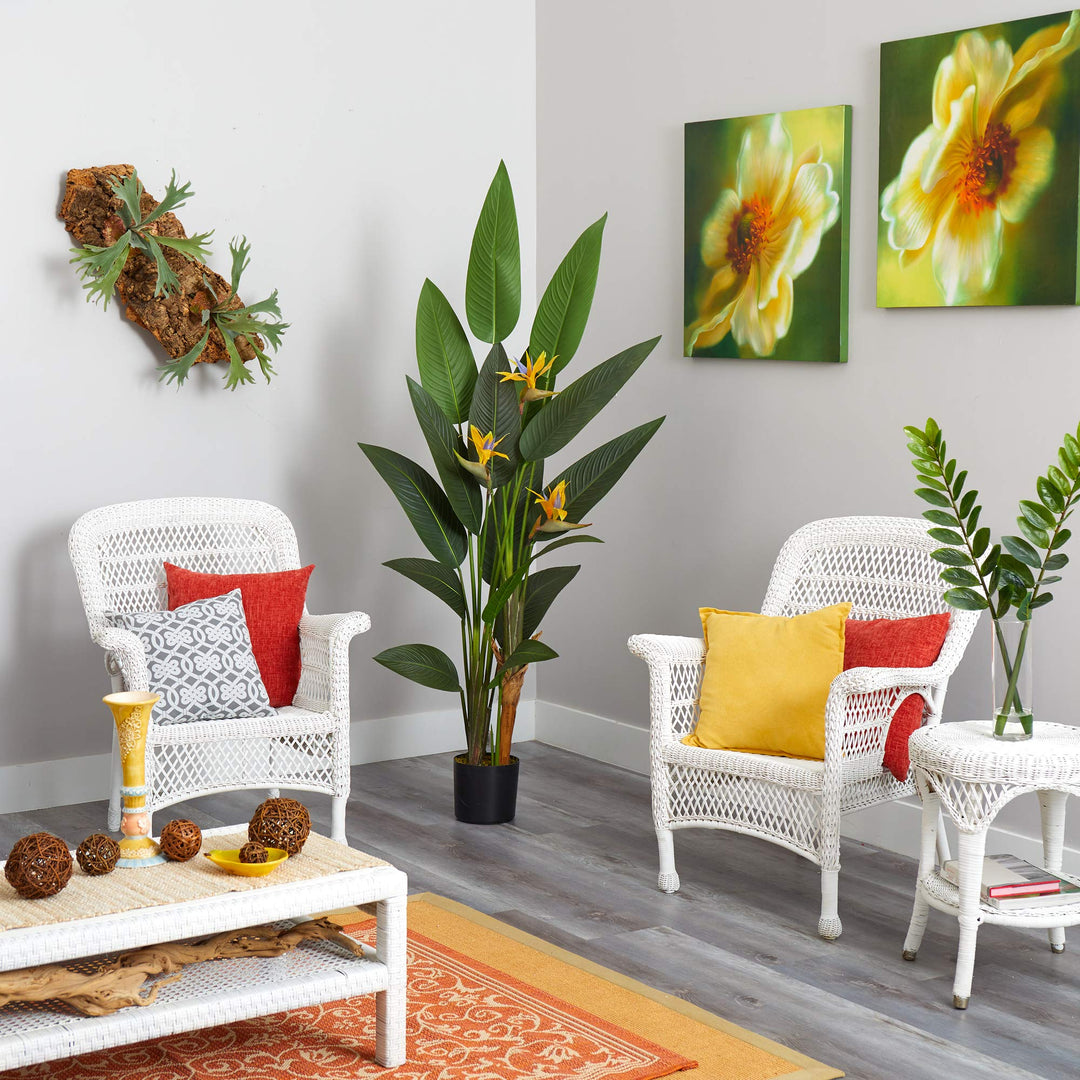 Nearly Natural 6ft. Bird of Paradise Artificial Plant - Diamond Home USA