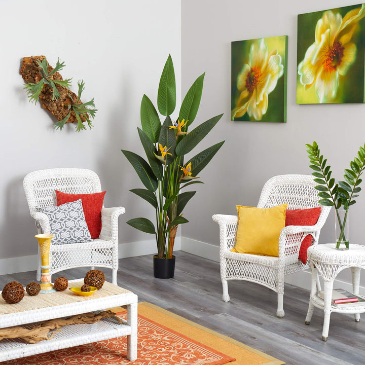 Nearly Natural 6ft. Bird of Paradise Artificial Plant - Diamond Home USA