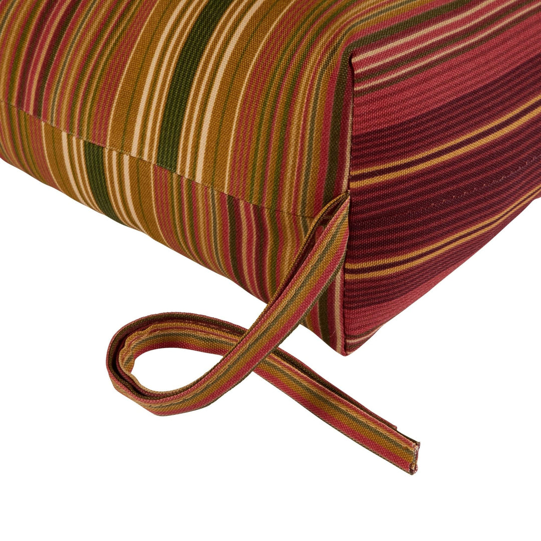 3-Section Contemporary Outdoor Stripe High Back Chair Cushion (Set of 2) - 44l X - Diamond Home USA