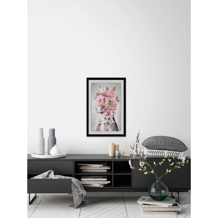 Marmont Hill - Handmade Floral Hair Framed Print 8 x 12 - Diamond Home USA