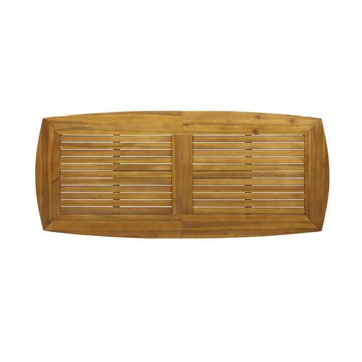 Christopher Knight Home Gwendolyn Outdoor Rustic Acacia Wood Dining Table Teak - Diamond Home USA