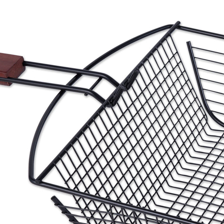 Non-Stick Grilling Basket Black - Diamond Home USA