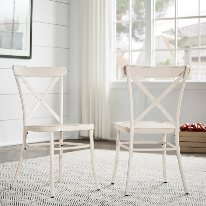 Inspire Q Pompey Metal Dining Chairs (Set of 2) by Classic Antique Dark Denim - Diamond Home USA