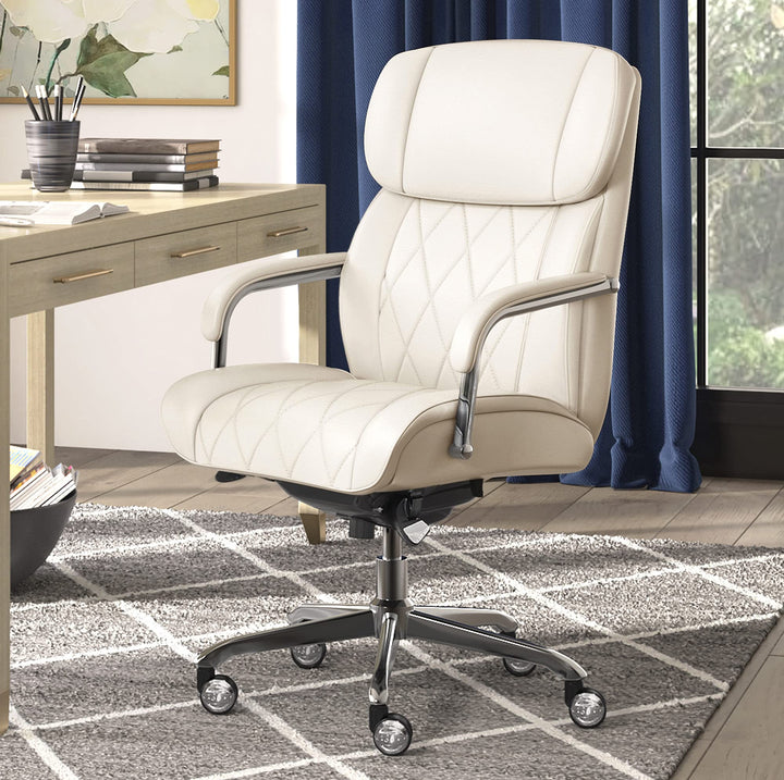 La-Z-Boy Sutherland Ergonomic Faux Leather Swivel Computer and Desk Chair