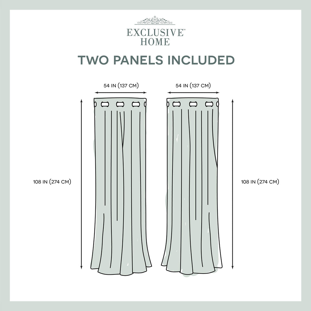 2 Piece Inch Diamond Curtains Panel Pair Set Dark