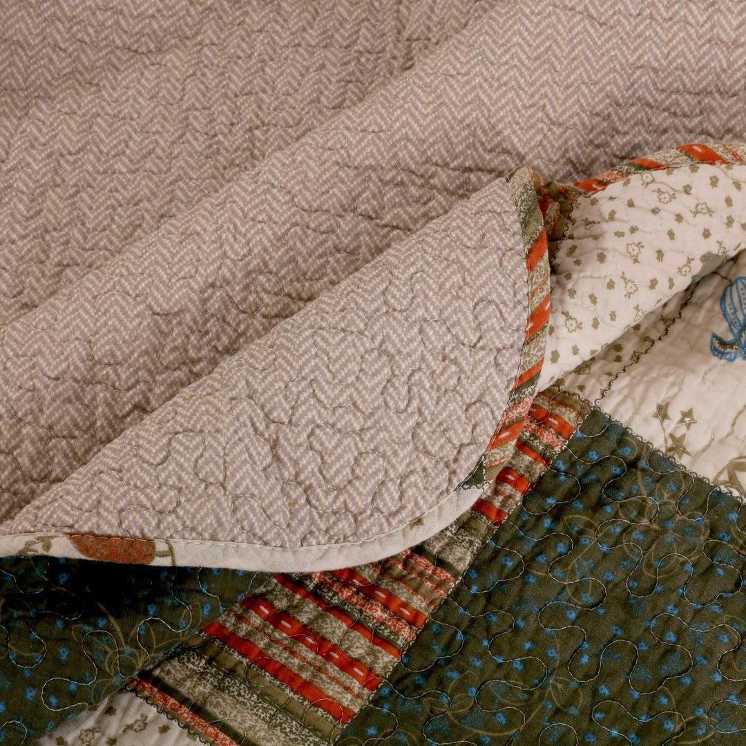 Greenland Home Fashions Sedona Cotton 5-piece Quilt Set