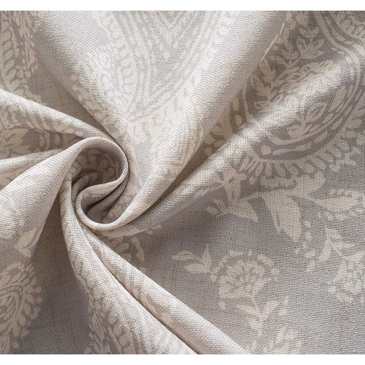 Paisley Block Print Linen Blend Window Curtain Valance - 52'' Width X 18'' - Diamond Home USA