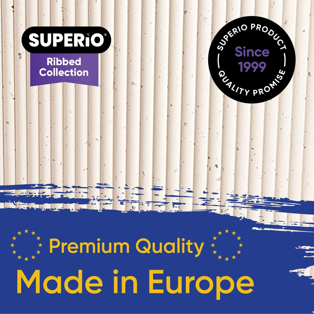 Ribbed Toilet Bowl Brush 4" w X 4" d 15" h Off/White Solid Color Modern - Diamond Home USA