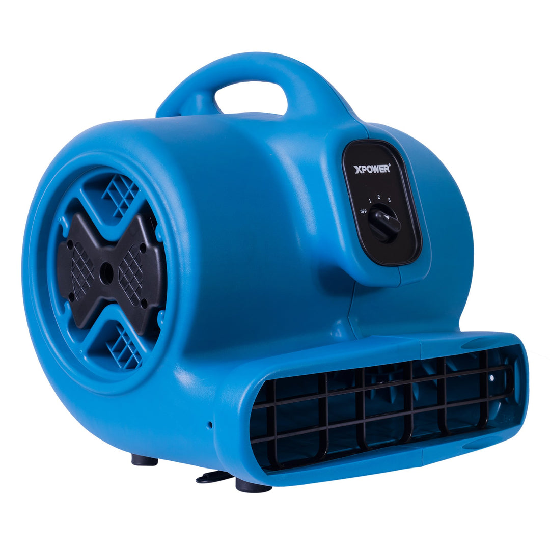 XPOWER P-630 Pro 1/2 HP 2800 CFM Centrifugal Air Mover Carpet Dryer Floor Fan