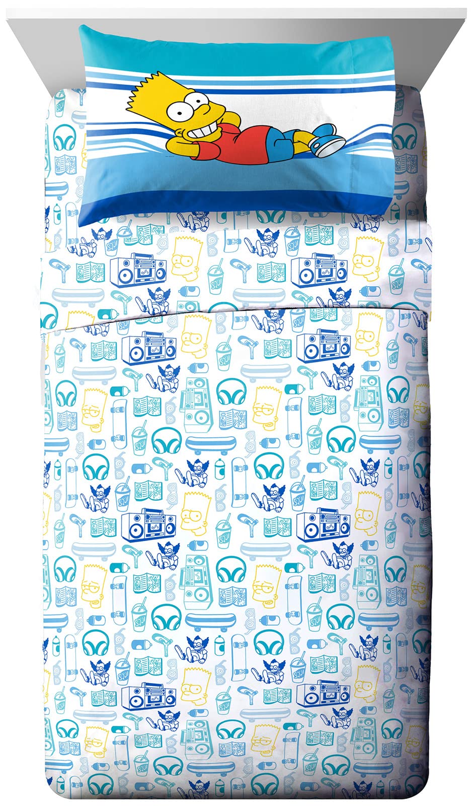 Jay Franco The Simpsons Who Wants to Know Twin Size Sheet Set - 3 Piece Set