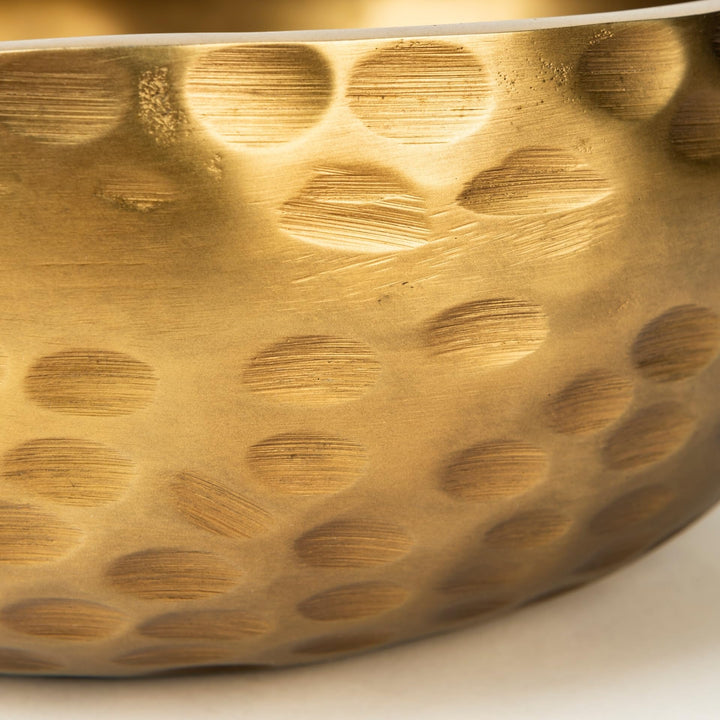 Gold Hammered Bowl - Diamond Home USA