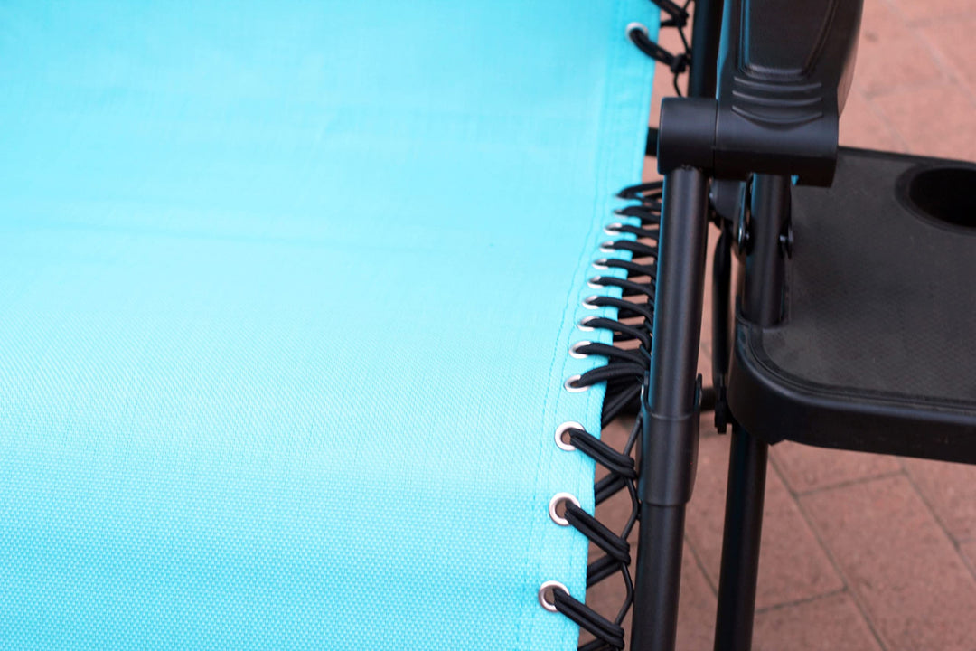 Jeco Oversized Zero Gravity Chair with Sunshade and Drink Tray