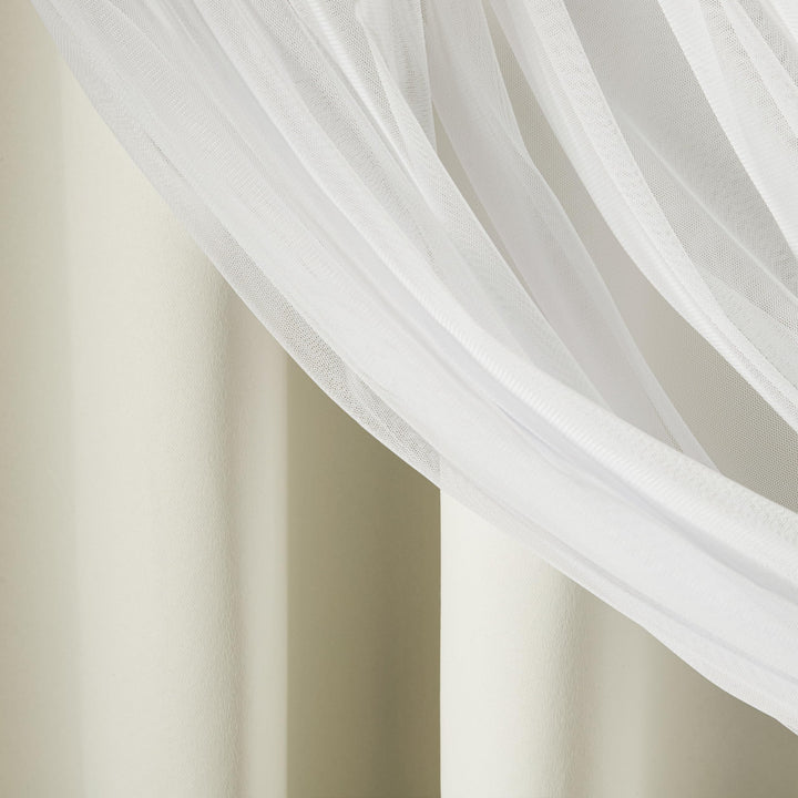 ATI Home Catarina Layered Curtain Panel Pair with grommet top