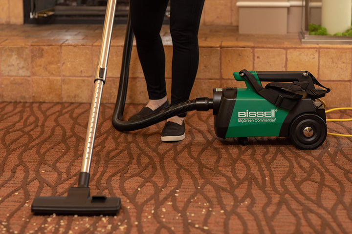 Bissell BigGreen Commercial BGC3000 Portable Canister Vacuum Green Black - Diamond Home USA