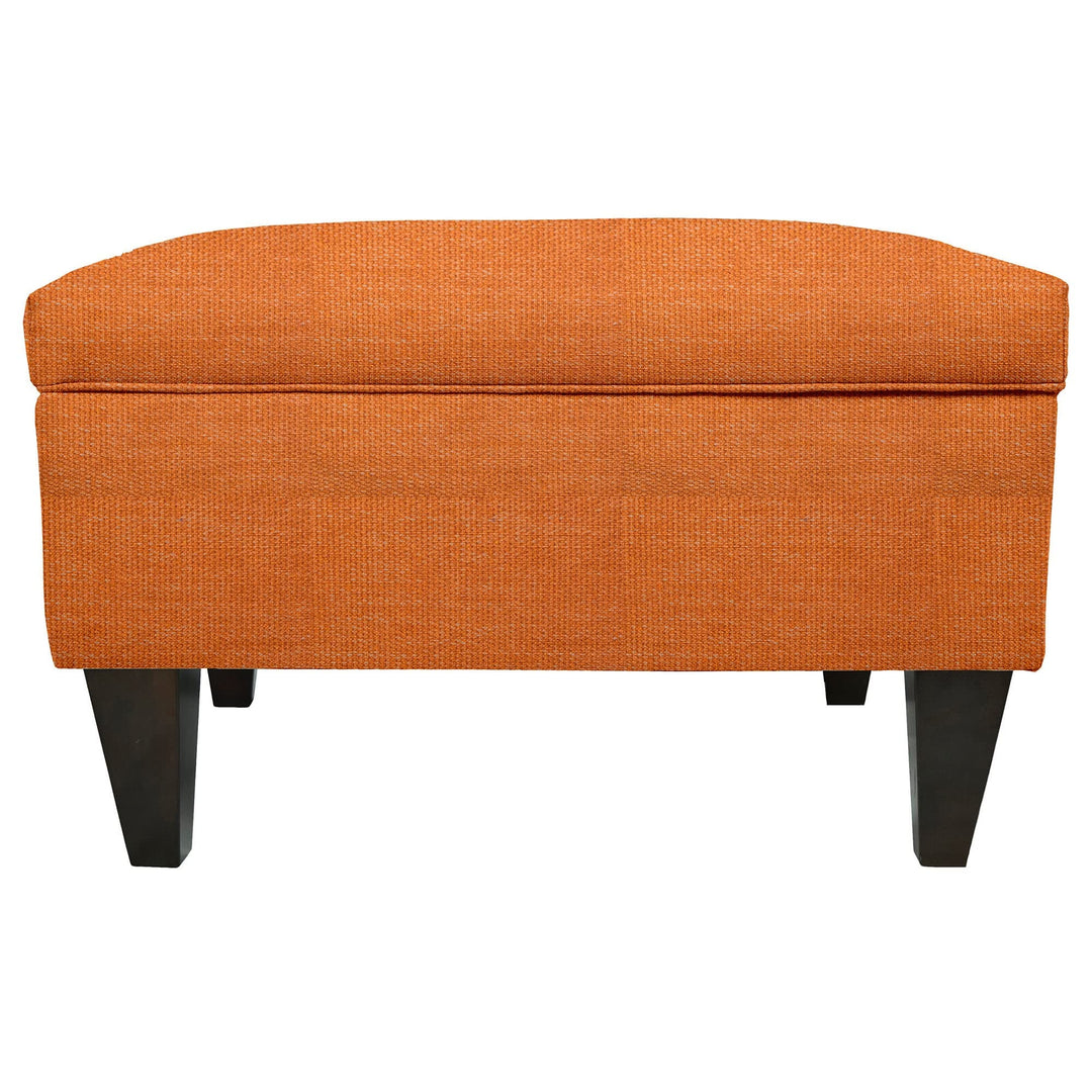 MJL Furniture Brooklyn wson-7 Upholstered Square-Legged Box Storage Ottoman