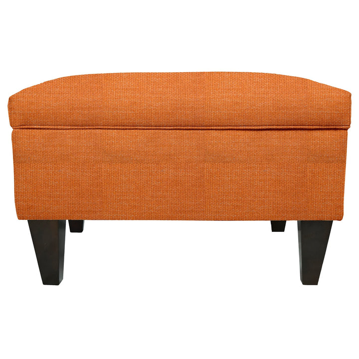 MJL Furniture Brooklyn wson-7 Upholstered Square-Legged Box Storage Ottoman
