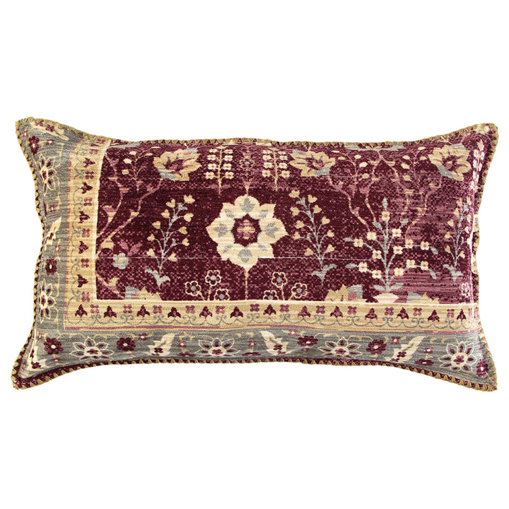 Purple Antique Cotton Pillow Cover Multi Color Textured Transitional Single - Diamond Home USA
