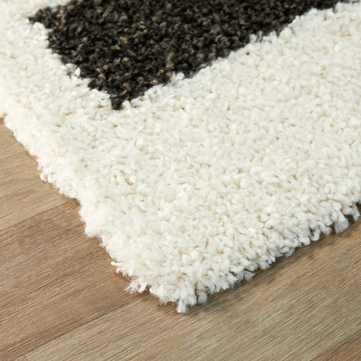 Balta Rugs Abbott Striped Area Rug 5'3" x 7' - Charcoal - Diamond Home USA