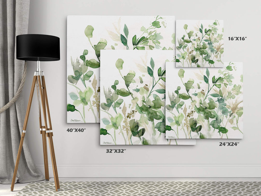 Wexford Home Sage Garden Gallery Wrapped Canvas Wall Art 32 in x 32 32x32 - Diamond Home USA