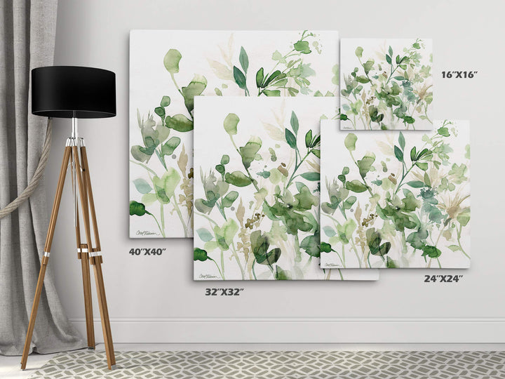 Wexford Home Sage Garden Gallery Wrapped Canvas Wall Art 32 in x 32 32x32 - Diamond Home USA