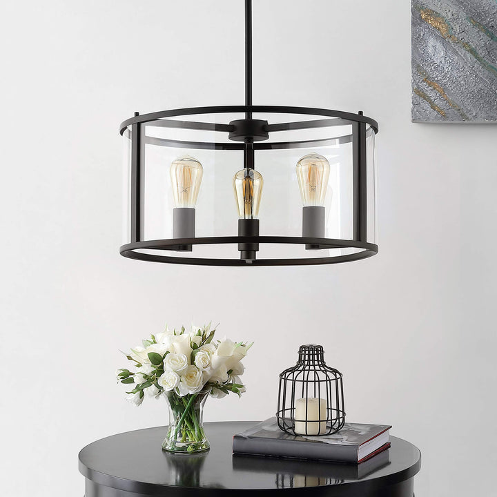 Lighting 3-Light Black Led Adjustable 16" W X L 22-94" H Modern Contemporary - Diamond Home USA