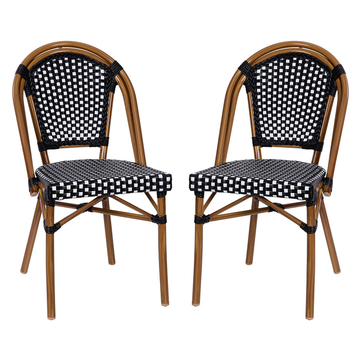 Taylor & Logan Nadia Indoor/Outdoor Stackable French Bistro Chairs in