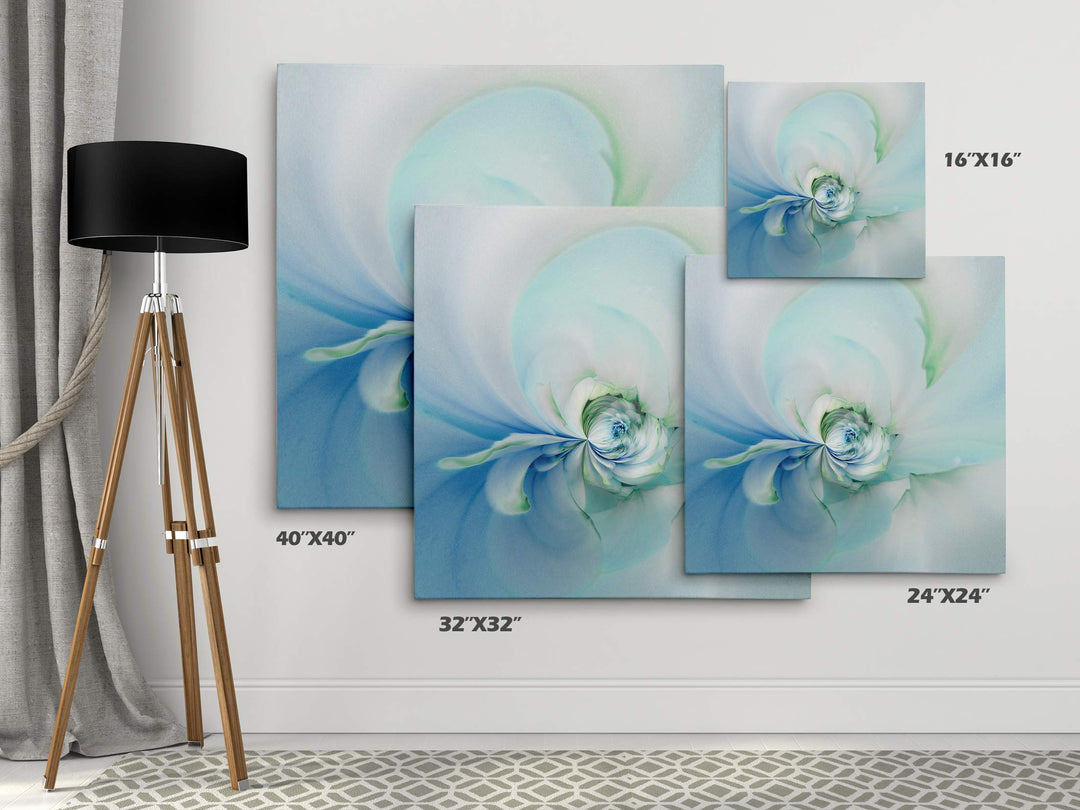 Wexford Home Dahlia Gallery Wrapped Canvas Wall Art 16x16 - Diamond Home USA