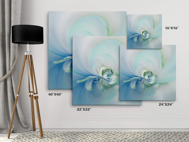 Wexford Home Dahlia Gallery Wrapped Canvas Wall Art 16x16 - Diamond Home USA