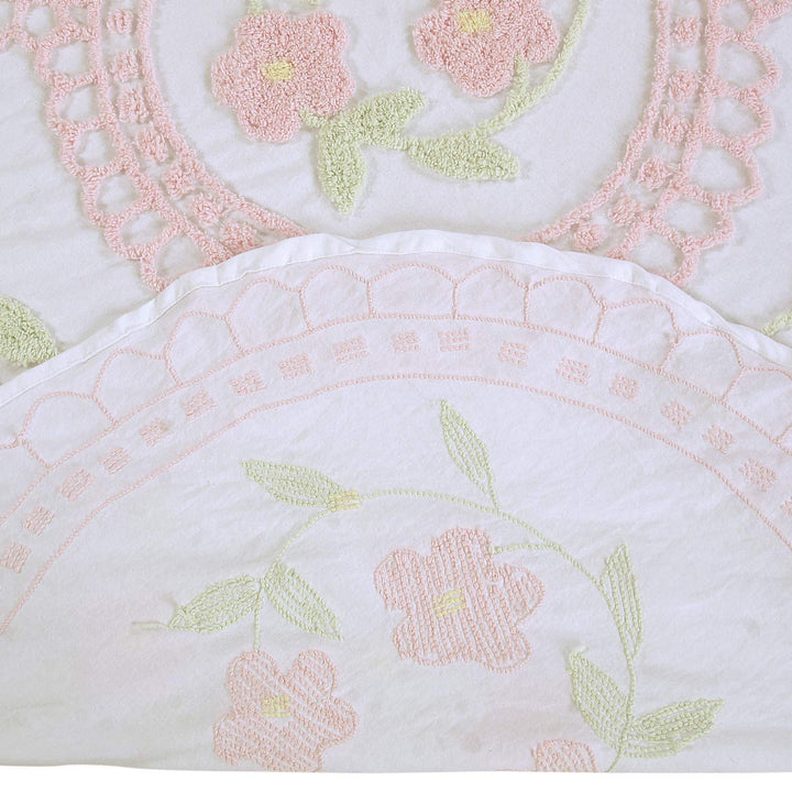 Better Trends Bloomfield Collection is Super Soft and Light Weight in Floral 48" x 48" Curtain - Rose - Diamond Home USA