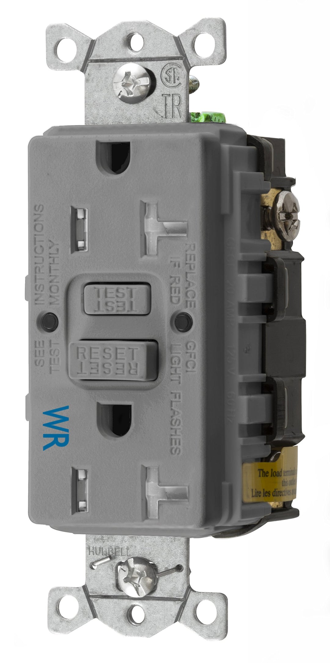 Bryant Electric GFTWRST20GY 20 Amp 125V Commercial/Residential Self Test