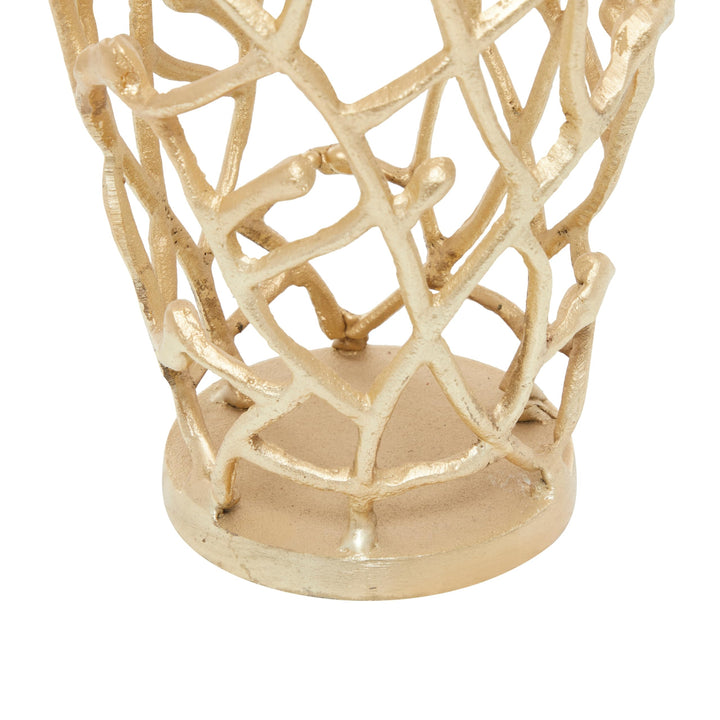 Gold Coral Vase - Diamond Home USA