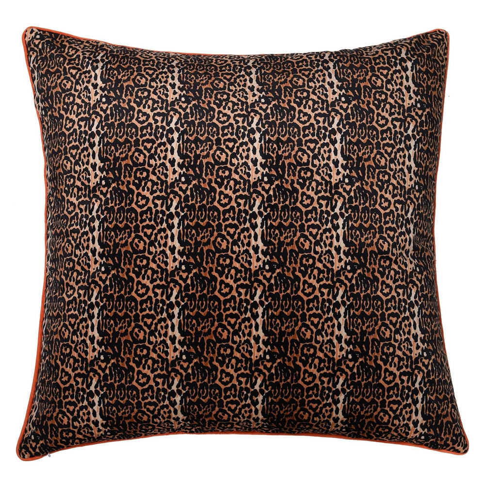 Double Sided Pillow Monkey Print and Cheetah Velvet Right Pink Animal Modern - Diamond Home USA