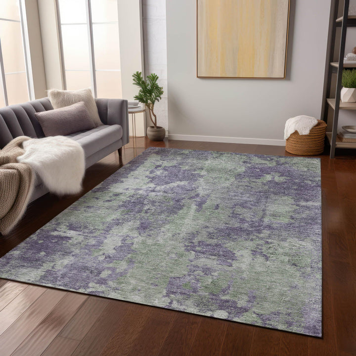 Addison Rugs Chantille ACN173 Purple 9' x 12 Indoor Outdoor Area Rug Stain - Diamond Home USA